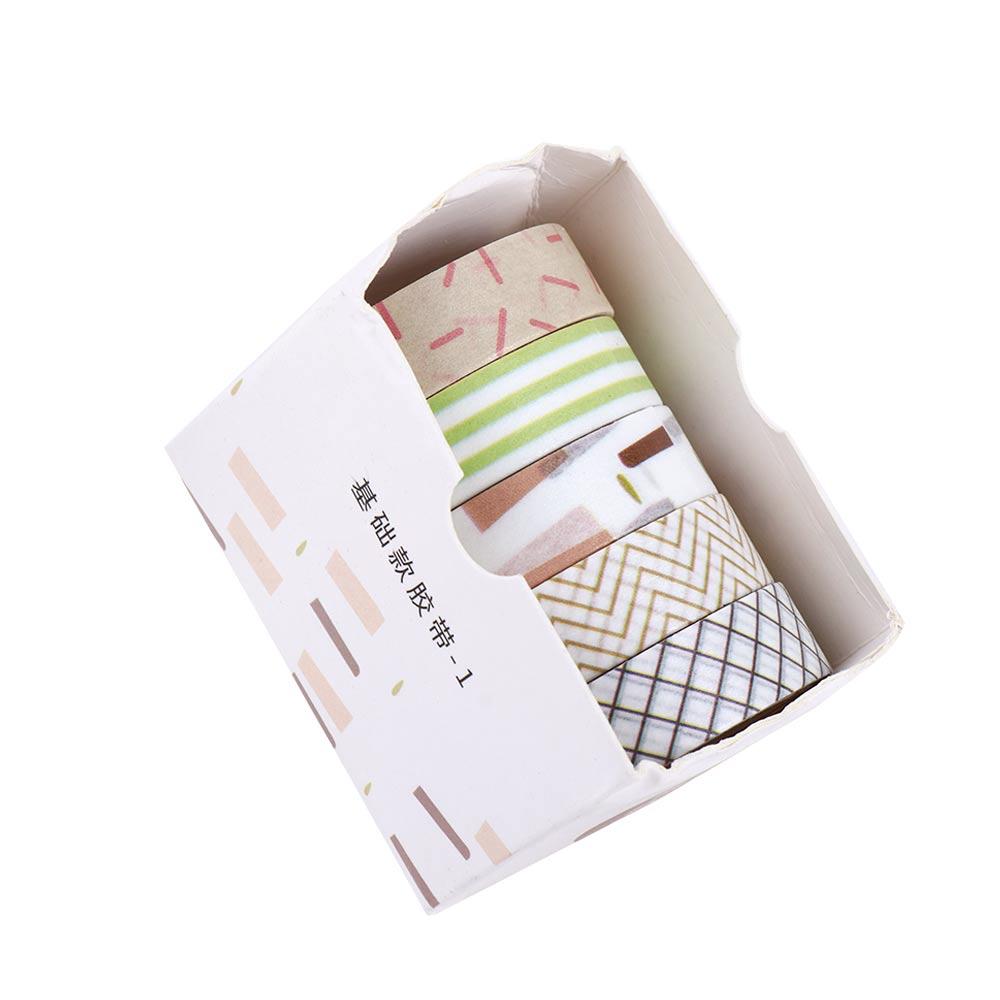 Decoration Handbook Tape Solid Color Students Stationery Scrapbooking Adhesive Tape Decorative Tape Tape Set Masking Tape