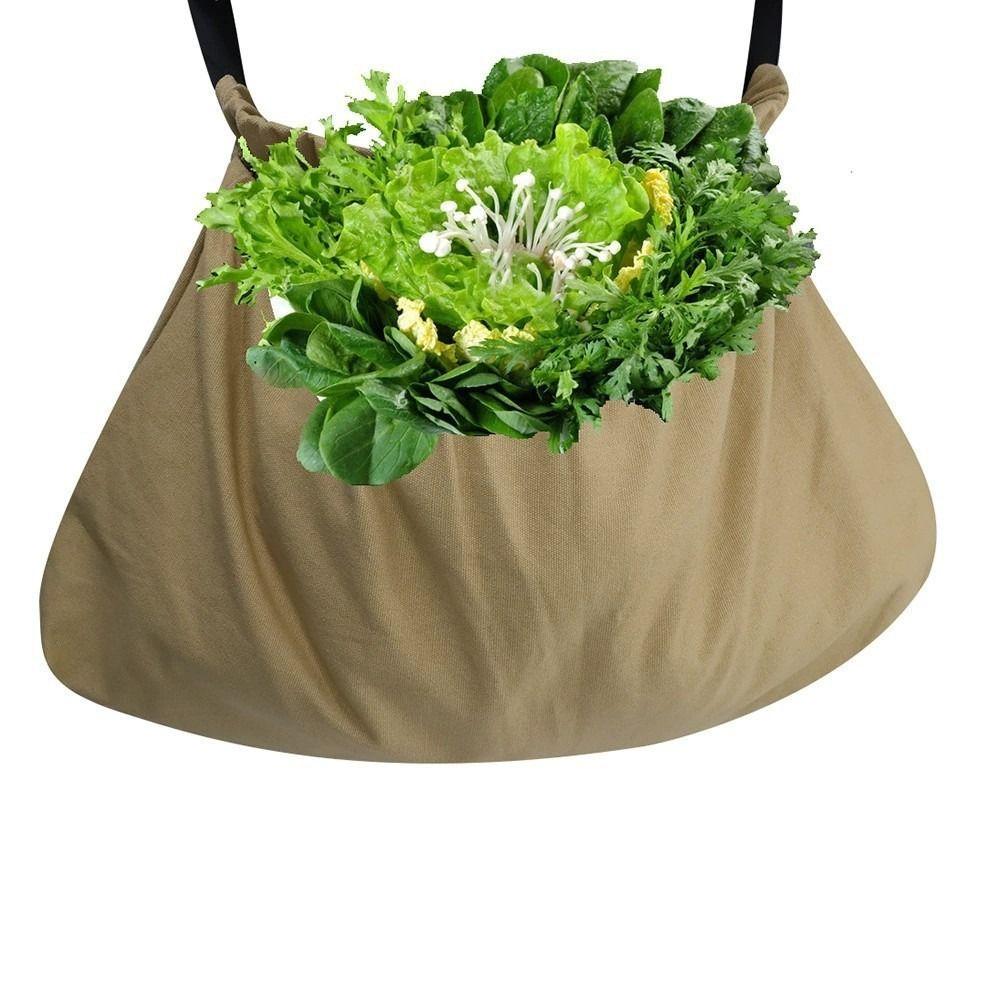 Wide Opening Garden Harvest Apron Large Capacity Vegetable Storage Bags Egg Collecting Pouch  Herbs
