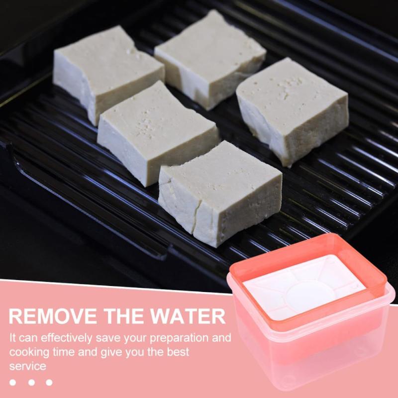 Set di Strumenti da Cucina Fai da Te Stampo Pressa per Tofu in Plastica Stampo Fatto in Casa per Tofu Stampo per Fare il Tofu da Latticini di Soia con Garza per Formaggio