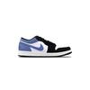 Jordan Air Jordan 1 Cushioning, Wear Resistant Low Top Vintage Basketball Shoes Unisex Black Blue 553558-165(Team425-)