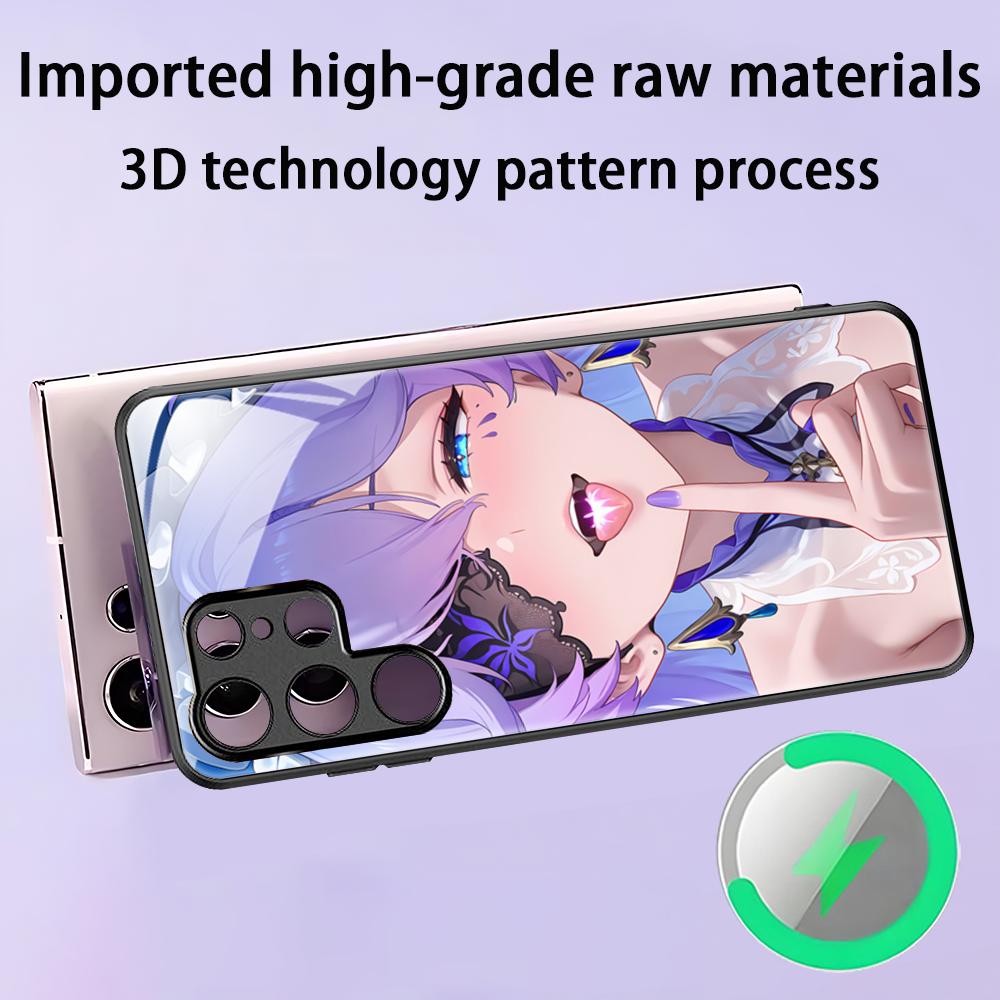 Game Wuthering Waves Cantarella New Phone Case For Samsung S25 S24 S23 S22 S21 S20 Plus Ultra Note20 Glass Magnetic Case