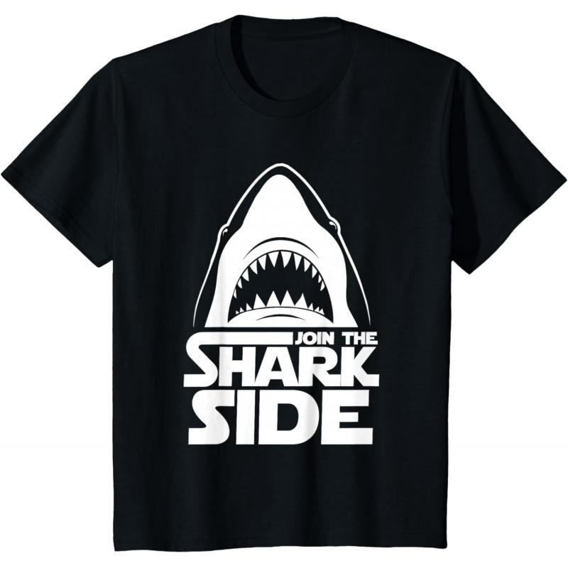 Join The Shark Side  Funny Shark Lover Ocean Wildlife Gift t shirt Vintage Graphic Tee 100 cotton clothes All size Tops S6XL S