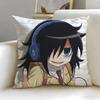 Beliebter Anime-Charakter Tomoko Kuroki Kissenbezug Weich Leicht zu waschen Kissenhülle Vielseitig für Sofa Bett Reise und Büro