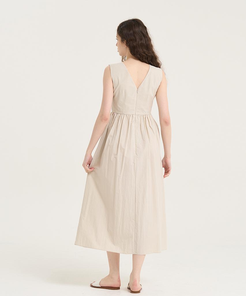 LEVHEARTED Bare Grace Dress - Beige