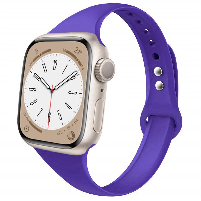 Slim strap for Apple watch ultra 2 3 band 49mm 46mm 44mm 41mm 45mm correa Silicone bracelet iWatch series 11 8 7 3 9 10 SE 40mm