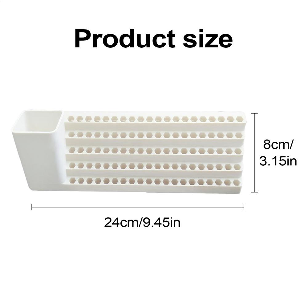 Layered Wall Mounted Screwdriver Bit Organizer Storage Box For 1/4" 6.35mm Torx Hexagonal Star Spanner Electric Holder Bits
