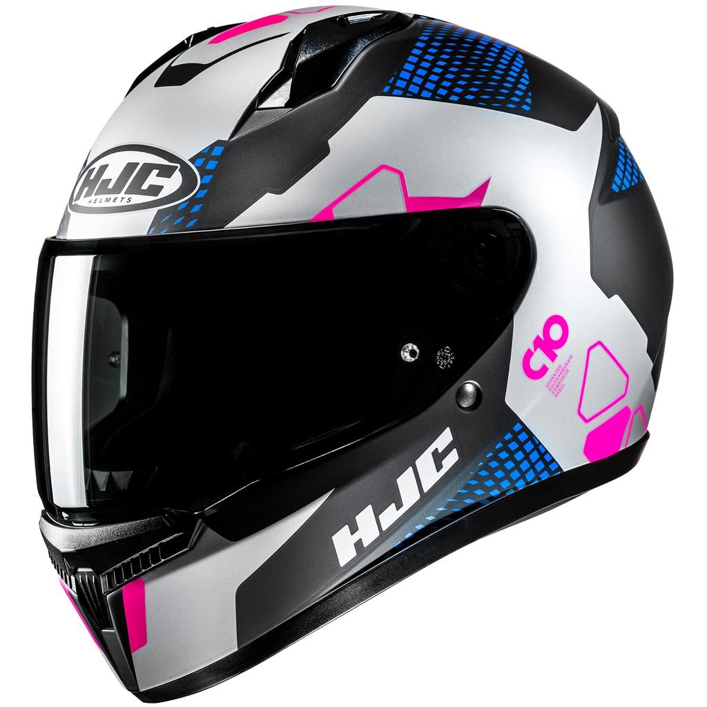 HJC HELMETS Motorcycle Helmet Full Face Ventilation Internal Removable C10 Aspa HJH268 PURPLE L (MC28SF) (58 - 59cm)
