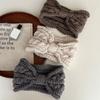 Bow Knot Bow Headband Ear Warm Wool Knitting Headdres  Winter Hair Accessories