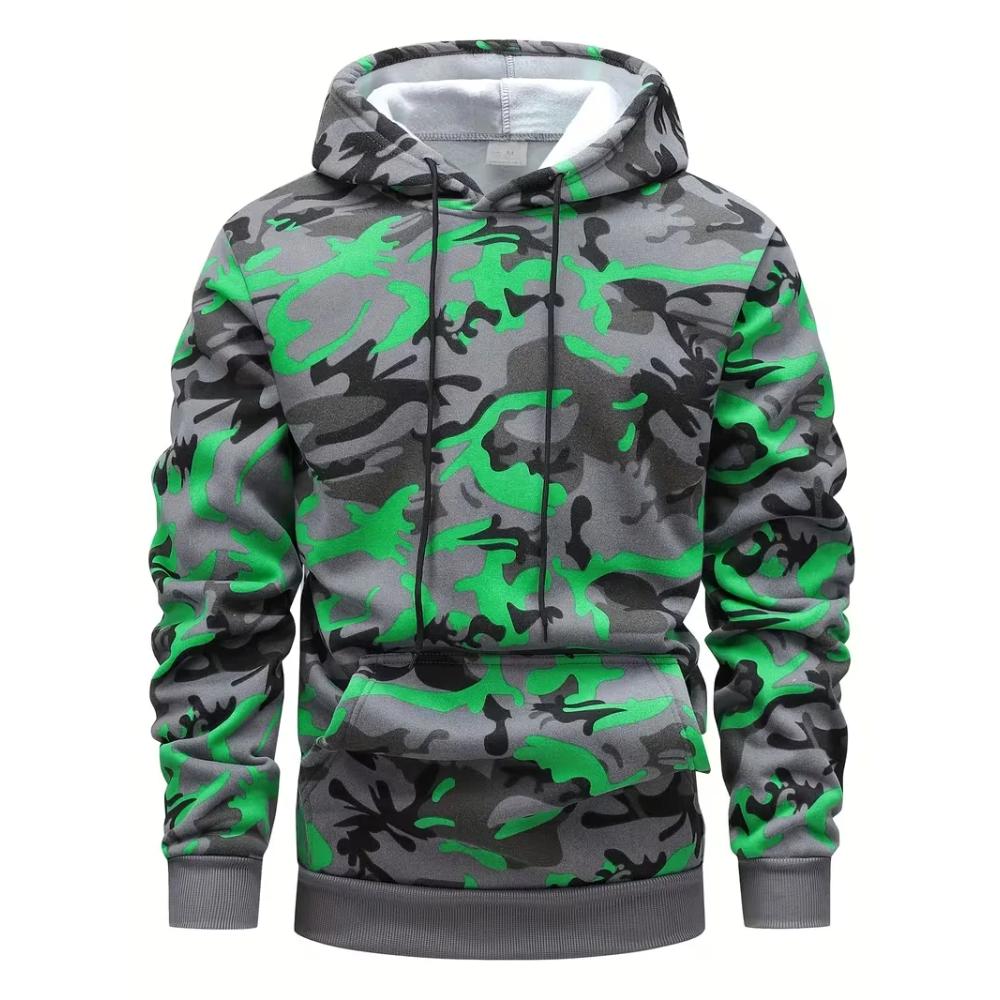 Men's Camouflage Top Sweatshirt Casual Loose Hoodie Fashion Versatile Hoodies Sweatshirts Men’s