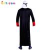 Elegant Arabian Prince Costume For Men Red And Black Polyester Fabric Ideal For Halloween Parties