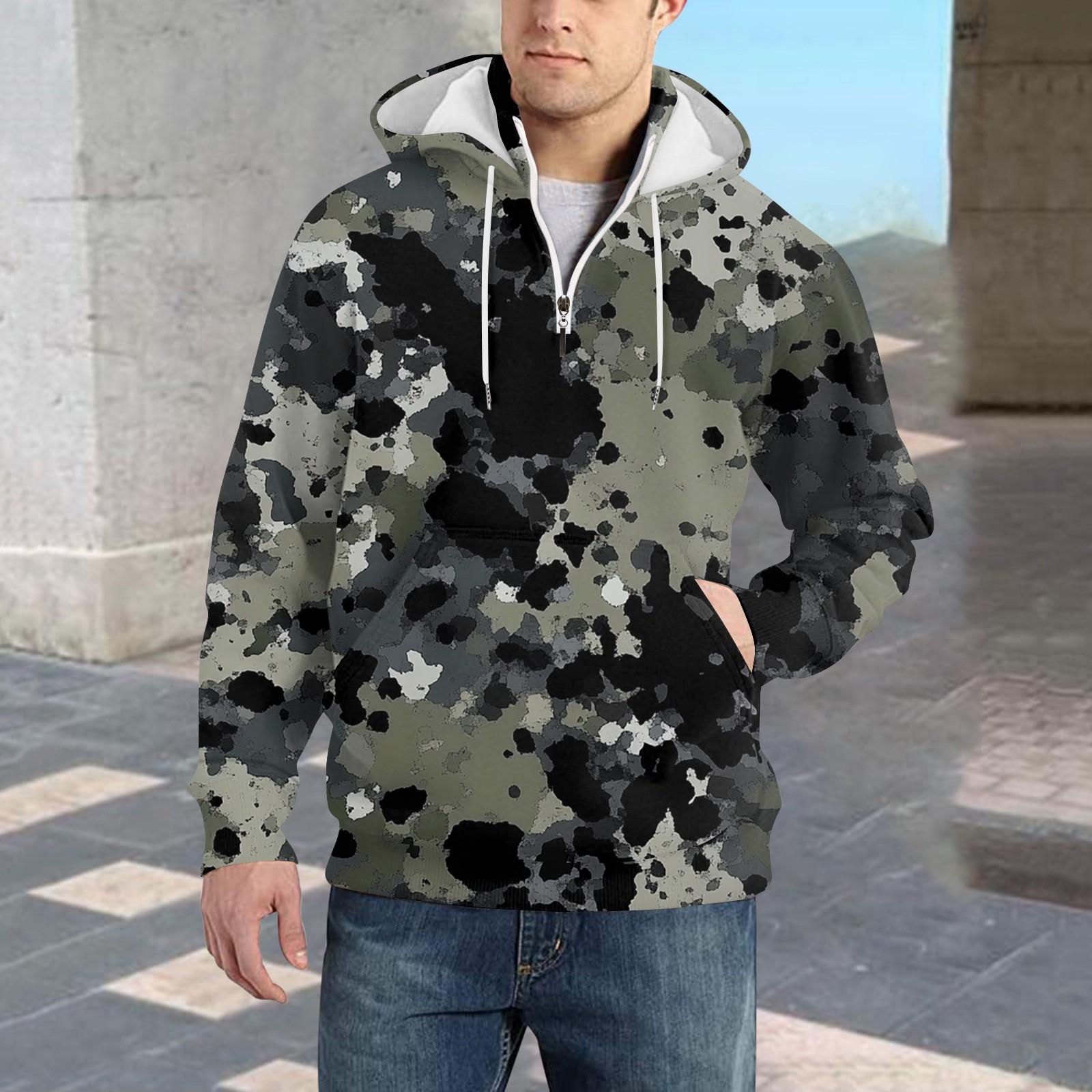 

Весенняя и мужская толстовка с воротником-стойкой — это повседневные свитера для активного отдыха, топы XXXL чёрный