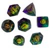 Resin Polyhedral Dice Set for DND, Dungeons & Dragons, COC, and Tabletop RPGs