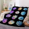 1pc Colorful Chaos Comic Strip Adventure Flannel Blanket for Super Soft Cute Comfort Blanket for Travel Bedding Couch Sofa Blanket Y82574