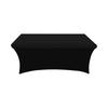 Tablecloth 8 Feet, 2 Pack Black Tablecloth, Wrinkle-resistant Folding Tablecloth, Washable Stretch Tablecloth, Perfect For Any Event Tablecloth