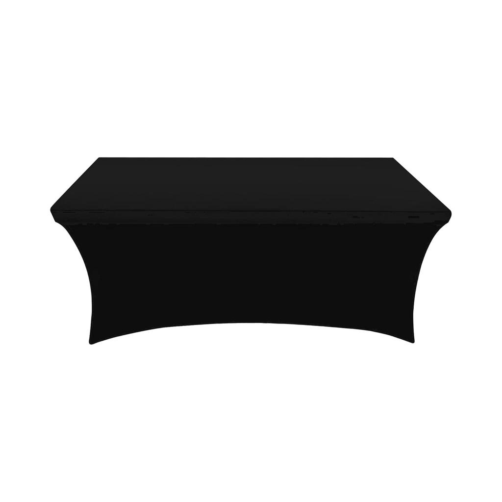 Tablecloth 8 Feet, 2 Pack Black Tablecloth, Wrinkle-resistant Folding Tablecloth, Washable Stretch Tablecloth, Perfect For Any Event Tablecloth