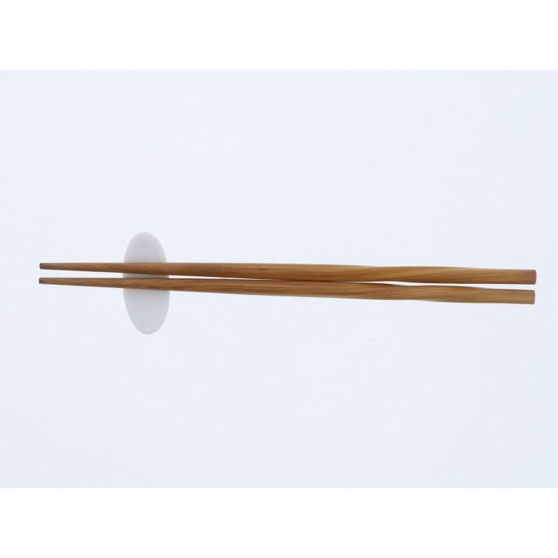 EAST Table Chopstick Rest, White, 5cm Oval, Made in Japan, Dishwasher Safe, Porcelain, Glossy