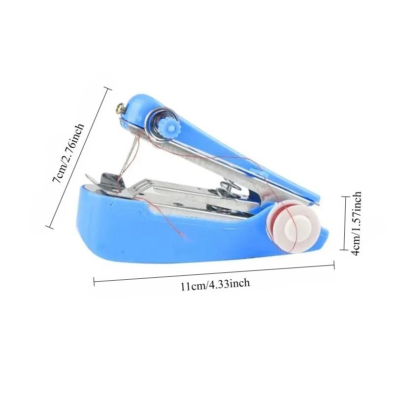 Household Handheld Mini Sewing Machine, DIY Sewing Tools for Clothing Fabrics and Leather, Portable Outdoor Travel Sewing Tools