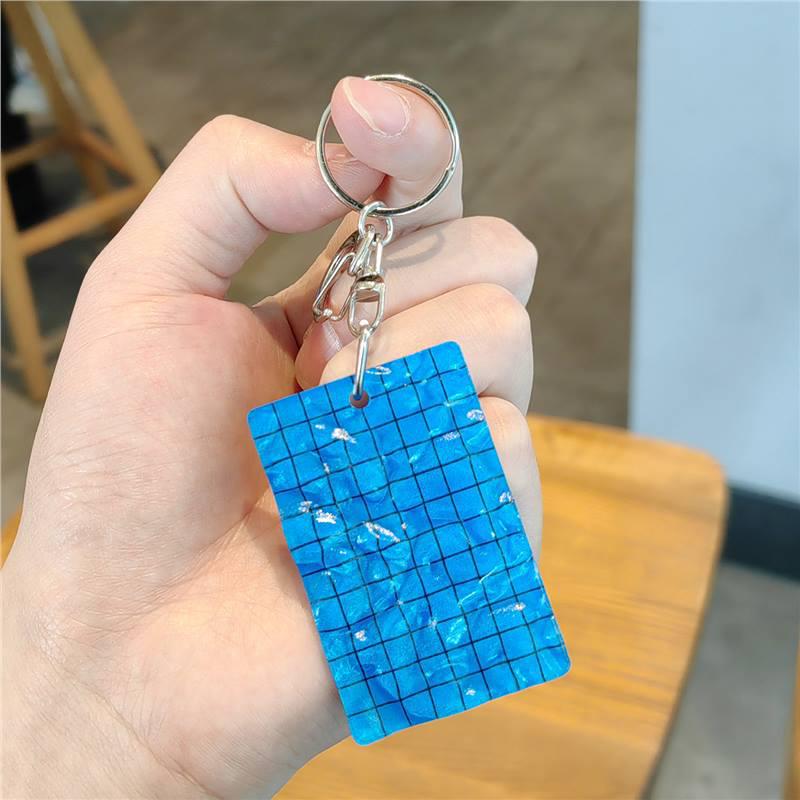 

Summer Swimming Pool Keychain Pendant - Fun Backpack Charm for Boys & Girls Standard
