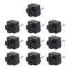 10Pcs Mouse Square MicroSwitch Button EVQP0K07KBB4 IE4.0 Black Spots 6x6x7.2mm