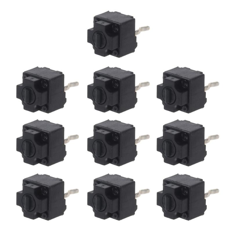 

10Pcs Mouse Square MicroSwitch Button EVQP0K07KBB4 IE4.0 Black Spots 6x6x7.2mm 1