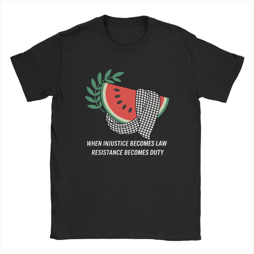 When Injustice Becomes Law Resistance Becomes Duty RBG Quote  Tshirts Mens Cotton Tops Funny  Round Neck Short Sleeve