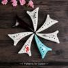 12 Holes Warped Tail Ceramic Ocarina Alto C Hand Painted Musical Instrument with Lanyard Music Score Protective Bag For