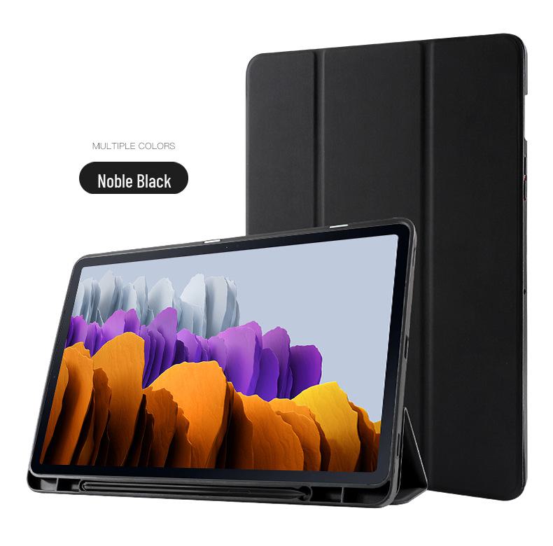 Leather Tablet Case with Pen Slot for Samsung Tab S8/Plus/S8 - Protective and Stylish Solution