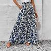 New Style Skirt Waist-length Culottes Women's Summer Long Draped with Large Hem Pants