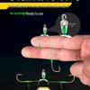 Quick-Hang Gold Sleeve Double Hook, 8cm Anti-Tangle Carp Leader for Crucian and Soil Carp Fishing.
