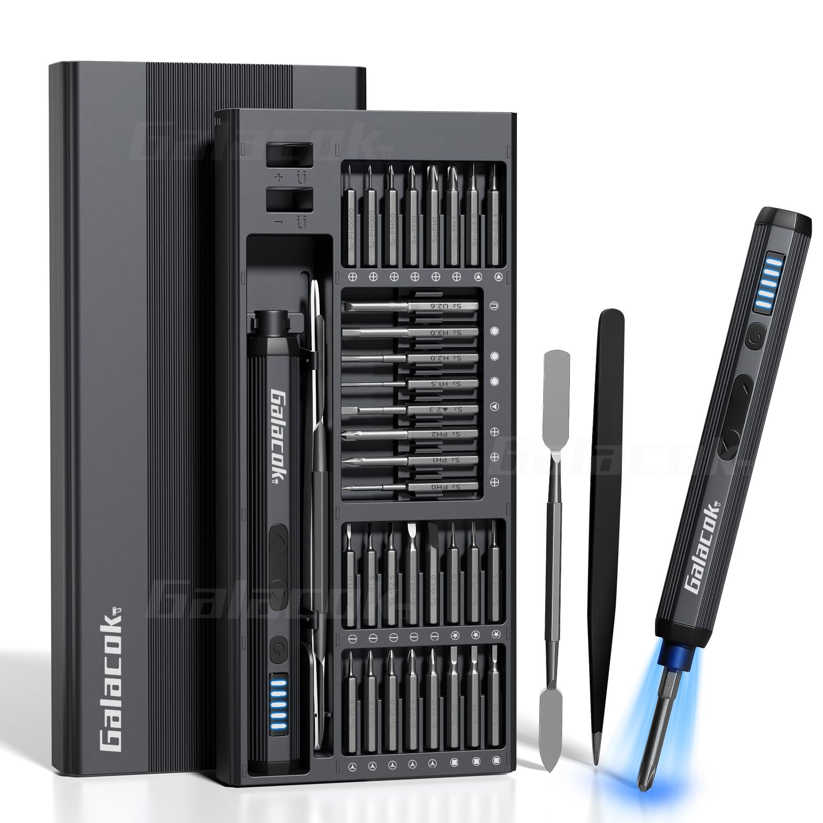 

Набор прецизионных электрических отверток Galacok беспроводной Профессиональный для мобильного телефона, ПК, очков, инструменты для DIY ремонта для набора ручных инструментов