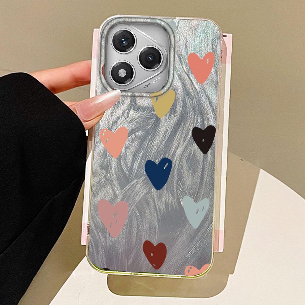 Cute Pink Love Heart Phone Cases for Honor 400 200 Pro Magic 6 7 5 Lite X9a X9b X9c X8b X8a X8c Shell Silicone Back Girls Cover