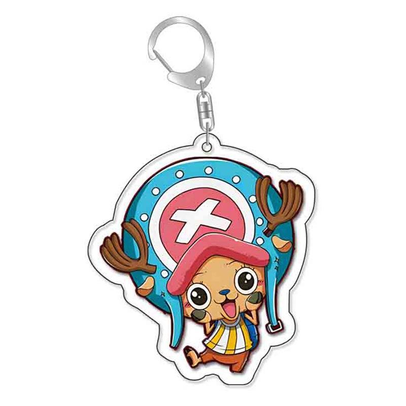 Acrylic Key Chain for One Piece Franky Trafalgar Law Jinbe Monkey D. Luffy Thatch Anime Peripheral Pendant Acrylic Key Buckle