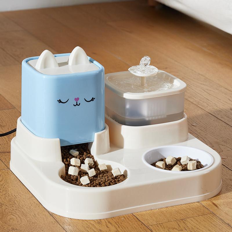 Pet Cartoon Feeding Water Feeder Large Capacity Cat and Dog Universal Cat Bowl Dog Basin Pet Supplies