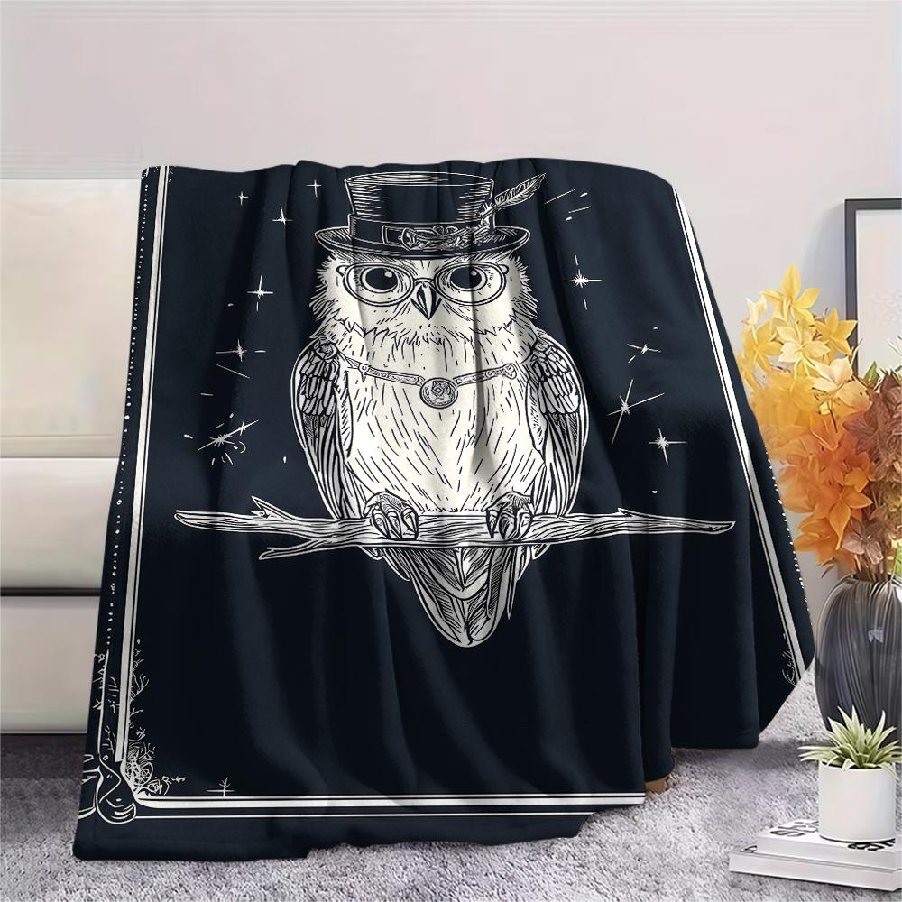 Card style animals Print Flannel Blanket,High quality Comfortable for All Seasons,Home Decor,Warmth and Comfort,Perfect for Christmas Gifts