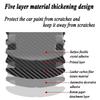 8PCS Carbon Fiber Pattern Car Door Bowl Protective Stickers Door Handle Anti-Scratch Stickers Drop Glue Anti-Collision Strips Pa