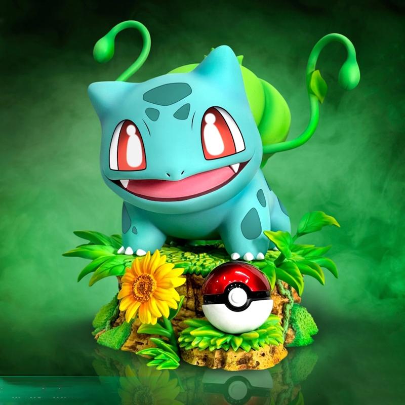 9Cm Replica Pokemon Bulbasaur Charmander Anime Figure Sceptile Gk Handmade Doll Anime Peripheral Trendy Play Model Ornament