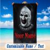 Beach Towel Custom Name Text, Quick Dry Large Towel For Beach HomeTerrifier Art the Clown