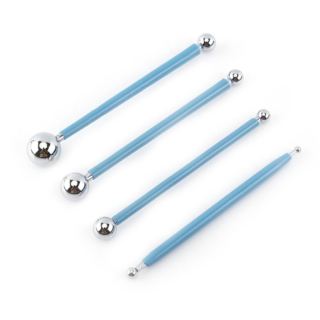 Stainless Steel Ball Shape Modeling Tool Set Clay Sculpey Smooth Tools
