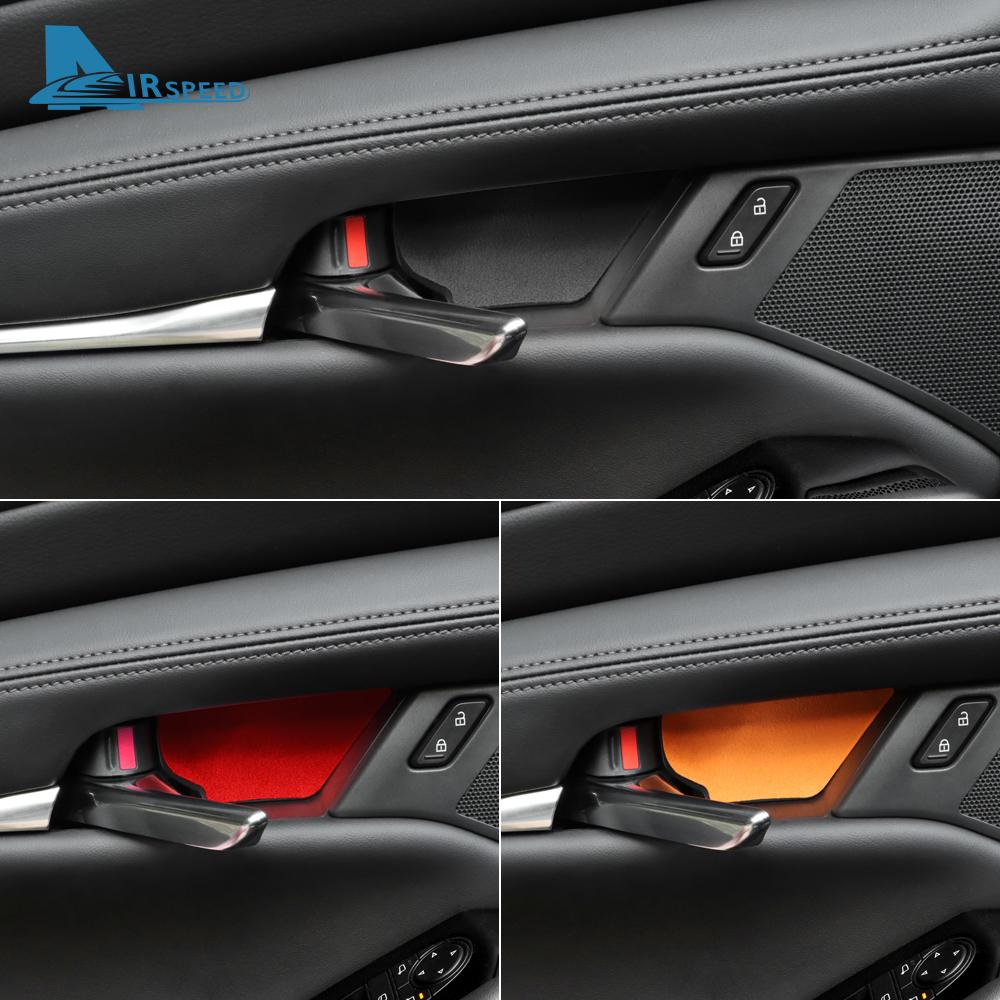 4PCS Top Suede Trim LHD RHD Sticker For Mazda 3 Axela BP CX30 CX-30 2019 2020 2025 2025 2025 2025 2025 Car Inner Door Bowl Panel