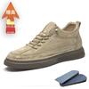 Men's breathable shoes men's retro matte suede invisible inner heightening men's shoes 6cm heightening shoes medium help casual board shoes