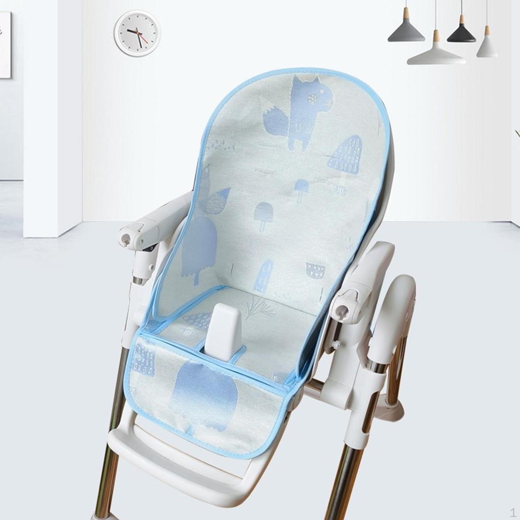 Hochstuhlbezug für Baby Tragbares Kissen Mädchen Kleinkinder Kinder Blau