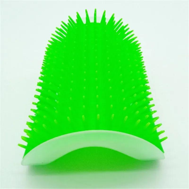 Corner Cat Brush Pet Comb Play Toy Plastic Scratch Bristles Arch Massager Self Grooming Scratcher Cats Toys