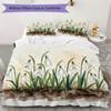 White Snowdrop Floral Pattern Bedding uilt Set uilt Cover Pillowcase Home Decoration Birthday Gift (1 * duvet cover + 2 * pillowcase without core)