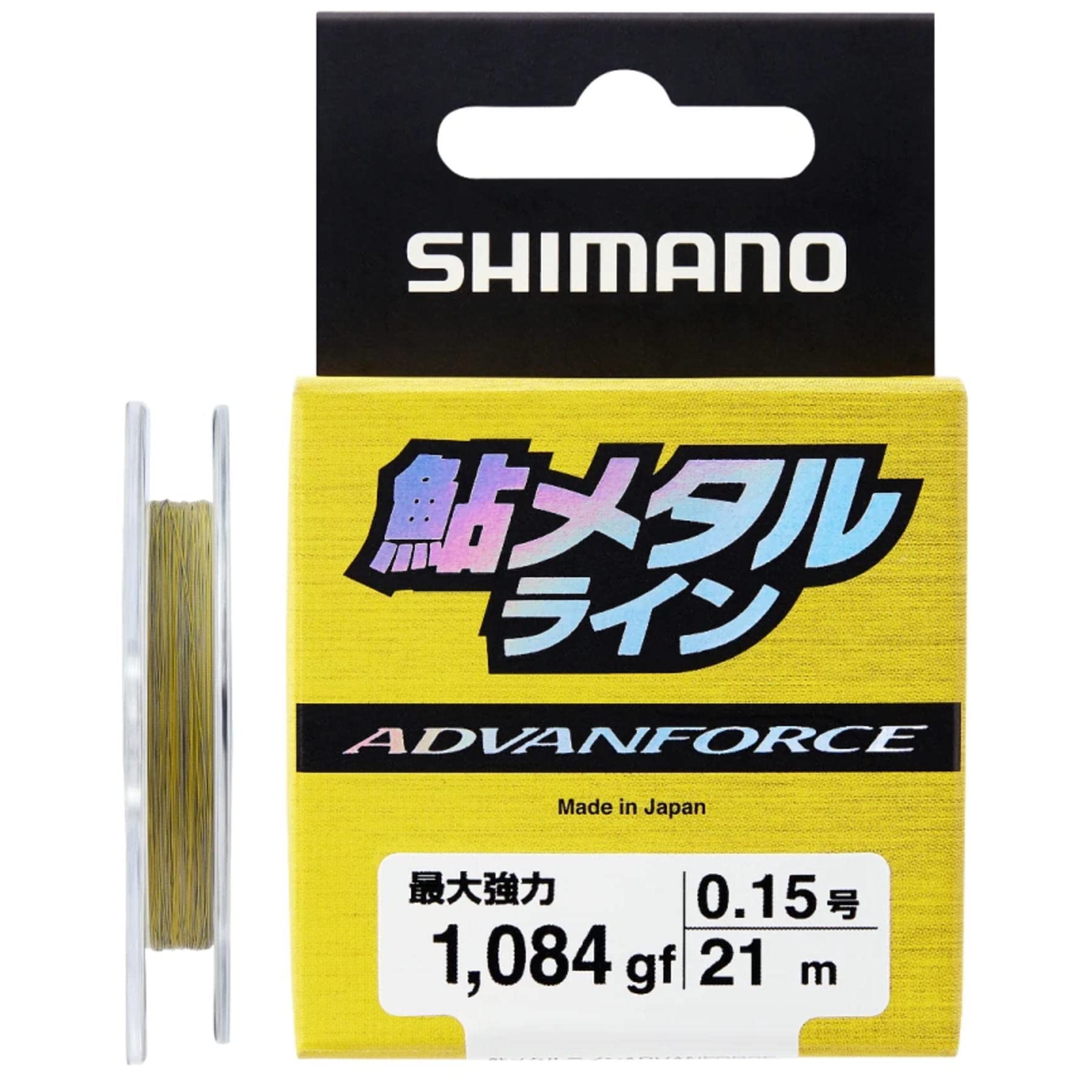

Shimano Advanced Force Ayu Metal Fishing Yellow LG-A21W Line, 21m, 0.15,