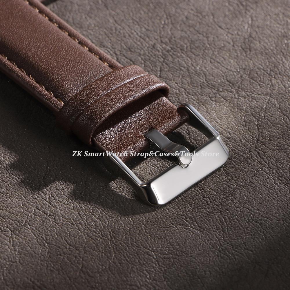 Leather Watch Band 22mm for Omega for Seiko Strap Sport Vintage Brown Black Watchband Men Women Sport Bracelet for Smartwatch