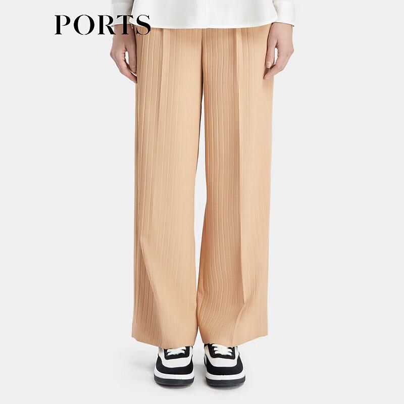 Ports Women's Light Curry Straight-Leg Wool Trousers
