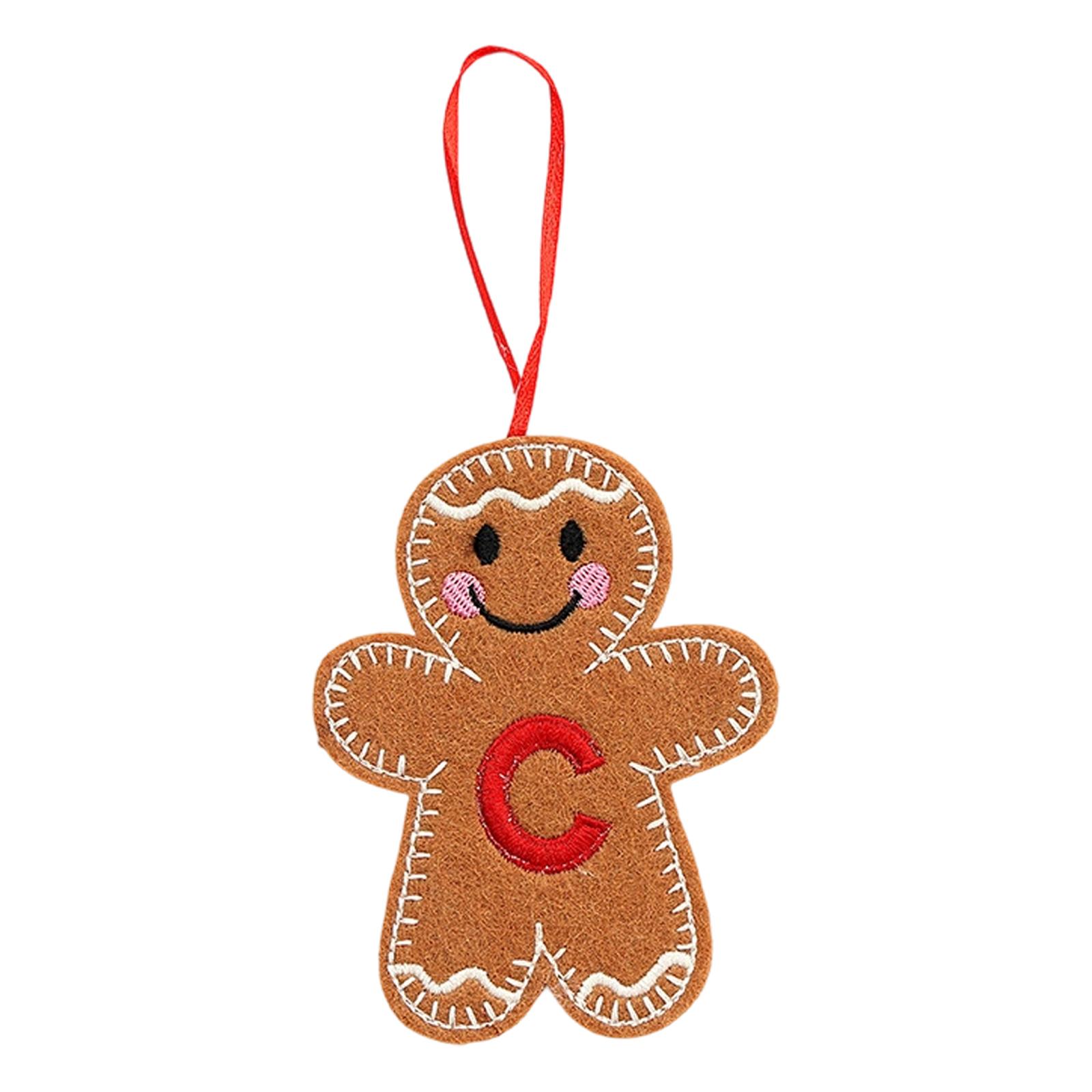 

Christmas Gingerbreads Man Decorative Pendant Christmas Tree Pendant Christmas Letter Biscuits Man One Size
