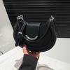 Textured bag women's large-capacity fashion niche women's shoulder messenger bag versatile underarm saddle bag