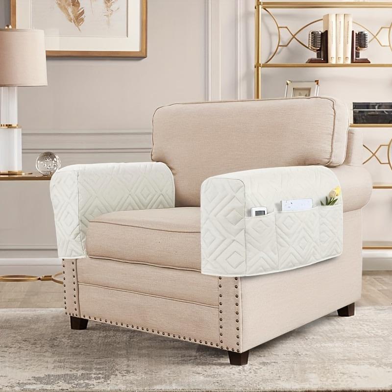 2pcs Sofa Armrests Gloves, Multifunctional Storage Hanging Bag, Remote Control Holder Magazines, Tablets, Mobile Phones, Sofa Armrests Organiser