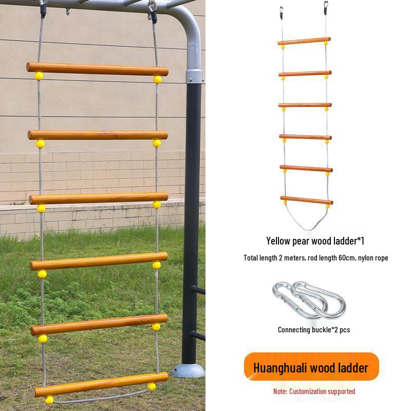Outdoor Kids' Rope Ladder Swing for Sensory Integration and Climbing Activities